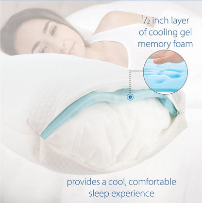 MediSports Adjustable-Loft Fiber Comfort Pillow - MediSportsUSA