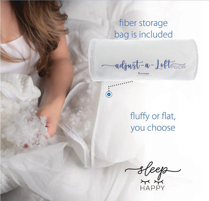 MediSports Adjustable-Loft Fiber Comfort Pillow - MediSportsUSA