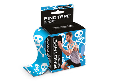 PINO Kinesiology tape sport jolly roger Blue - MediSportsUSA