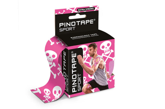 PINO Kinesiology tape sport jolly roger pink - MediSportsUSA