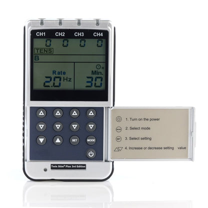 Twin Stim Plus 3rd Edition -4 Channel with TENS/EMS/IFC/MIC - medisports