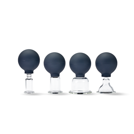 PINOFIT Massage Cups made of glass set (4 pieces) - MediSportsUSA