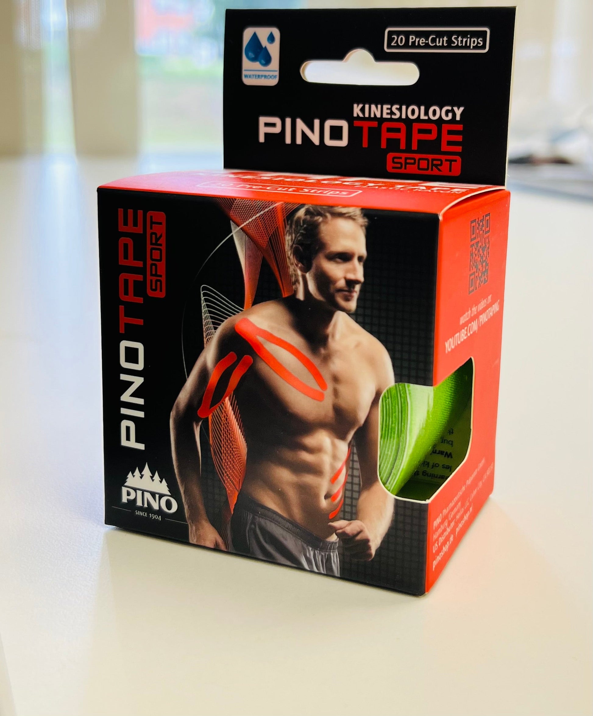 PinoTape PRO Sport - Pre-cut 5M - Lime green - MediSportsUSA