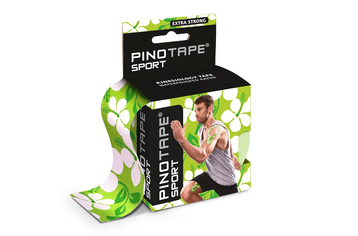 PINO Kinesiology Tape Sport green flower - MediSportsUSA